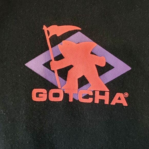GOTCHA Surf Wear Cosmic Stew Hoodie Men's XL Black Heavyweight | EUC - Picture 2 of 5